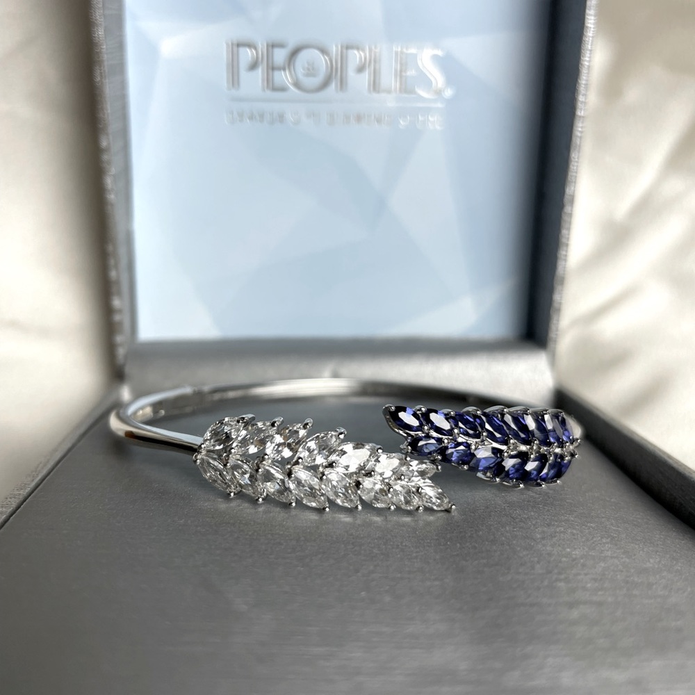 Silver and Blue Women's Bracelet